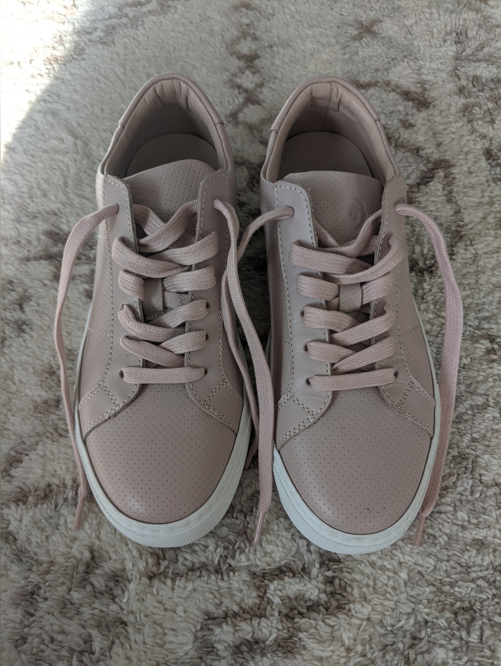 GREATS Women's Casual Lace-Up Sneakers in Blush Pink MADE In ITALY - Picture 4 of 9